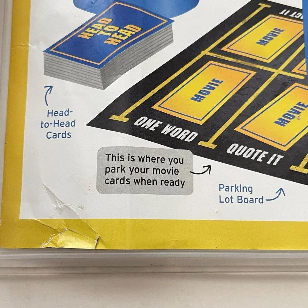 Blockbuster Party Game Movie Trivia Board Game Night‎ VHS Case Cards Buzzer 2018